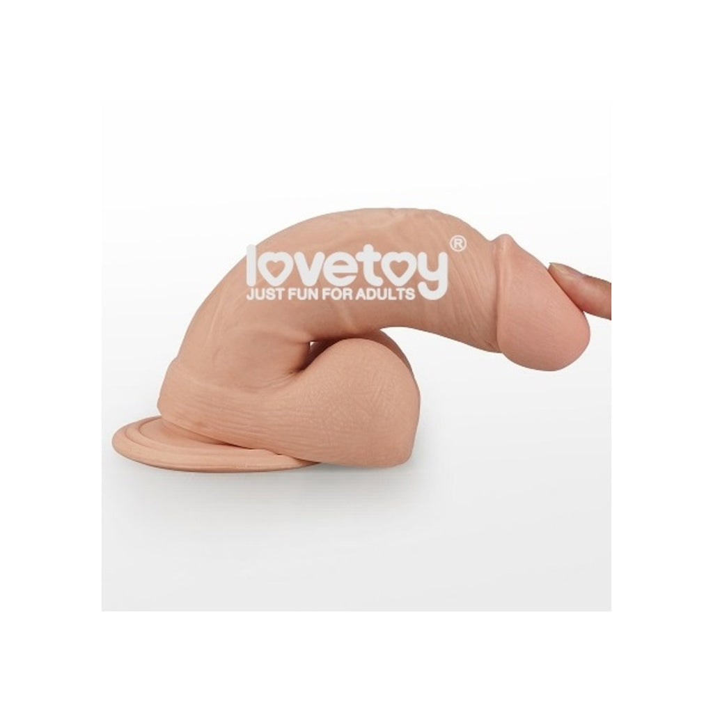 Lovetoy Real Extreme Testisli Kalın Realistik Penis Dildo 20 Cm