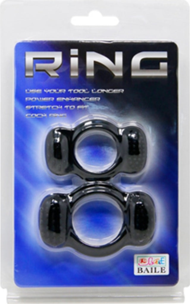 Baile Ring Set 2 Farklı Boyda Silikon Penis Halkası Zenci Penis Yüzüğü