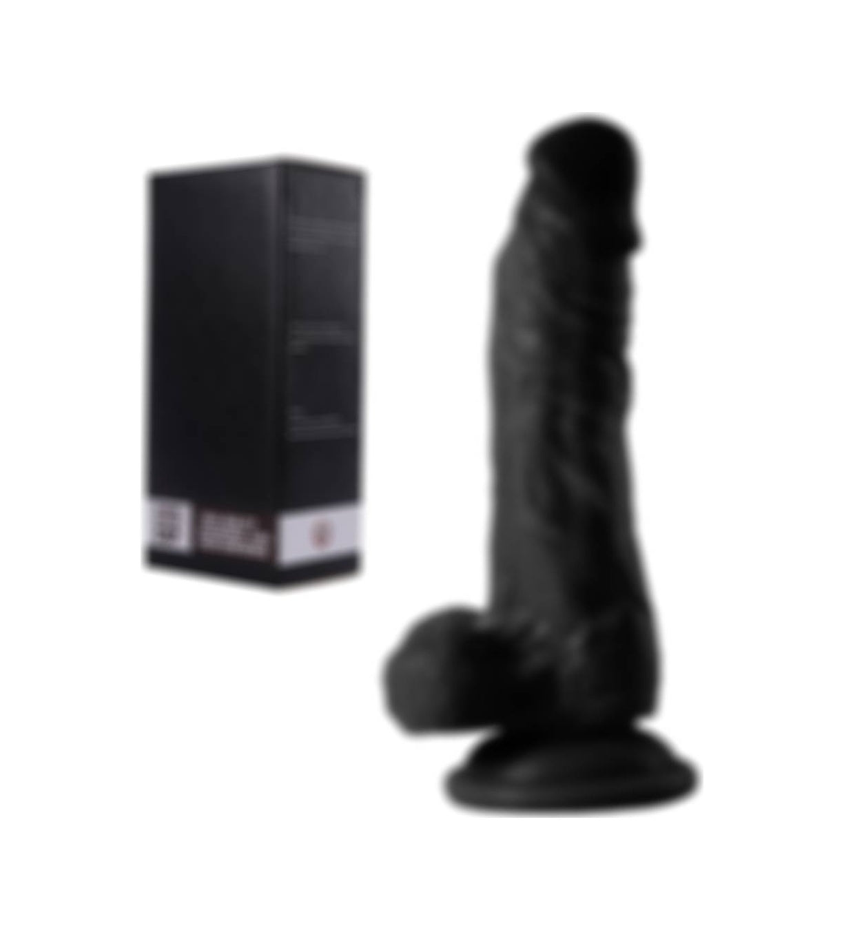 17 Cm Vantuzlu Gerçekçi Realistik Zenci Siyah Penis Anal Dildo