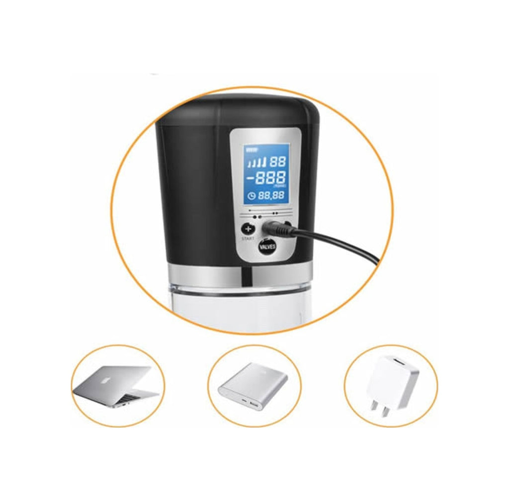 Passion Pump Usb Şarjlı Led Ekranlı 4 Titreşimli Tam Otomatik Penis Pompası