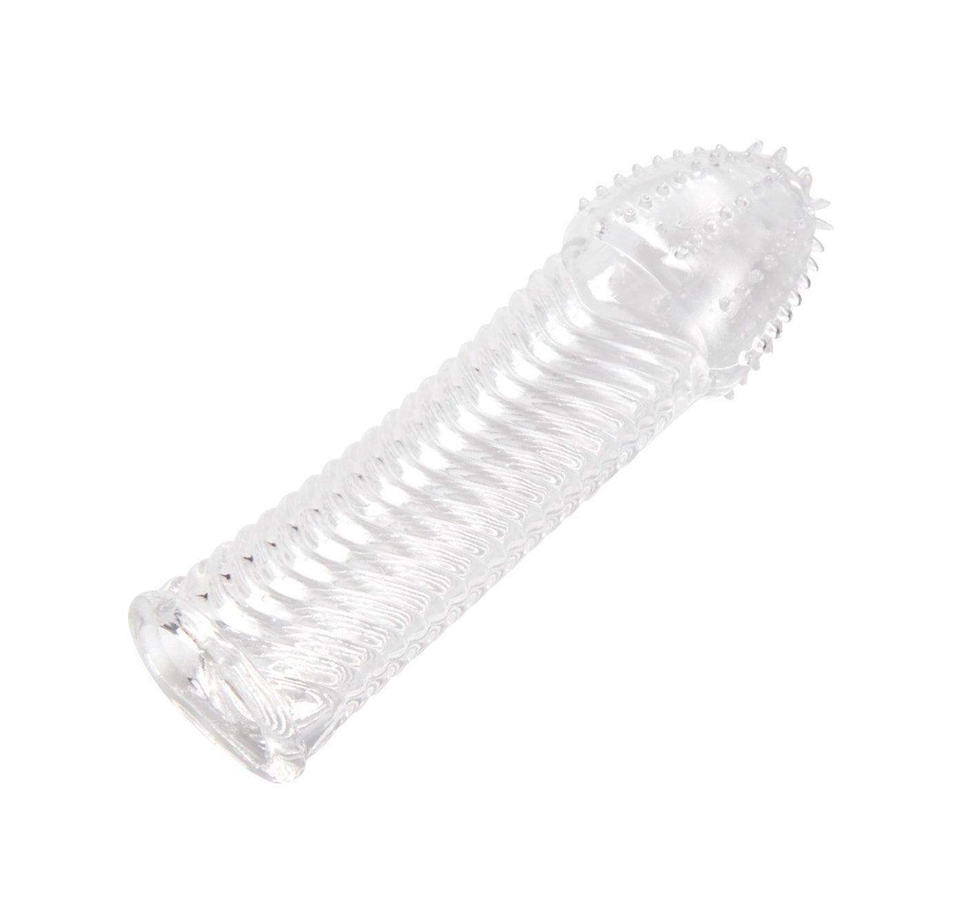 Basaltic 15 Cm Tırtıklı Silikon Uzatmalı Penis Kılıfı