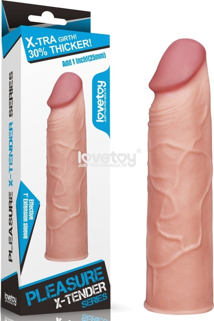 Lovetoy Pleasure Extender 3 Cm Dolgulu Realistik Penis Kılıfı