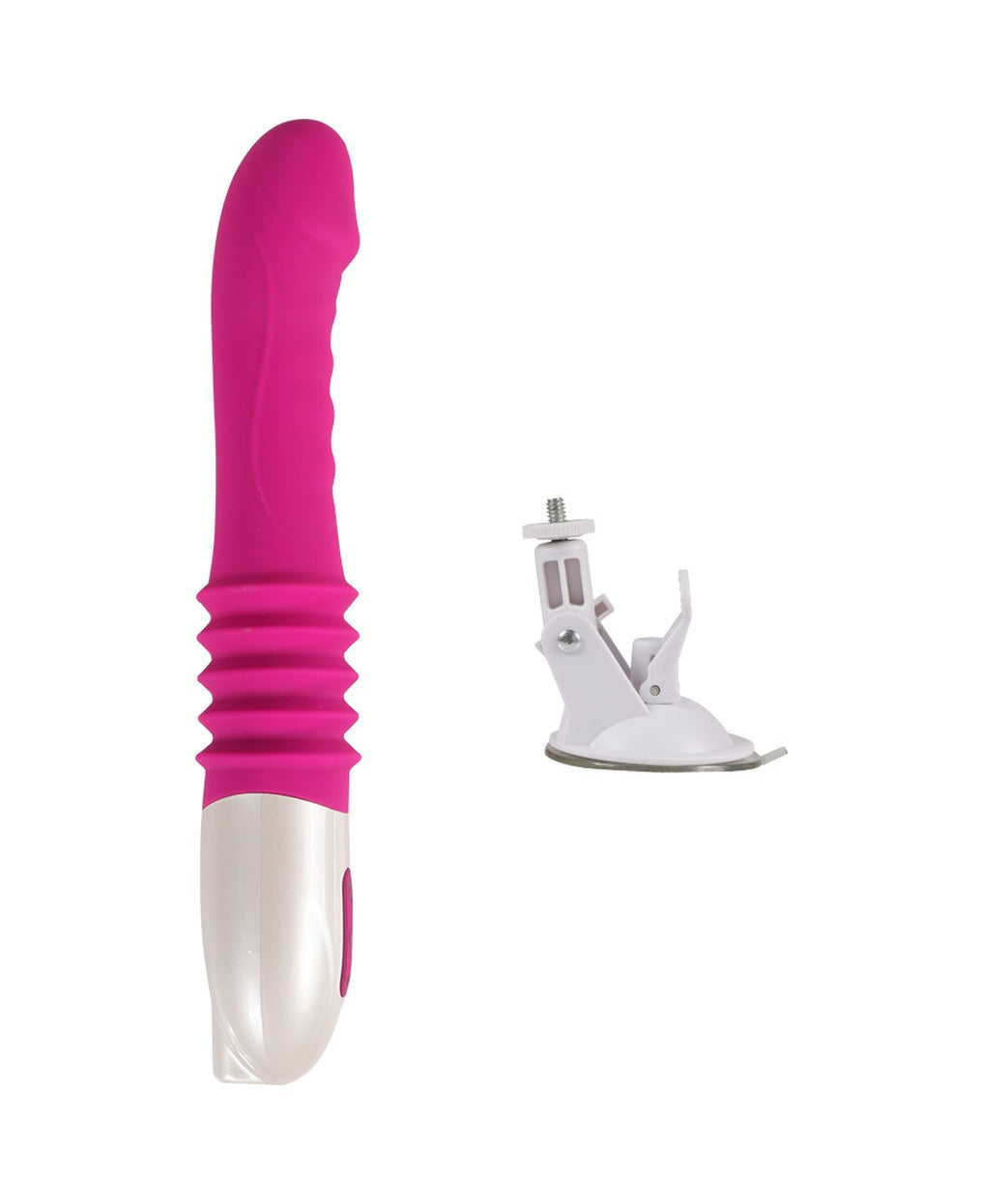 Usb Şarjlı Silikon Otomatik Sex Makinesi Vantuzlu Vibratör Dildo
