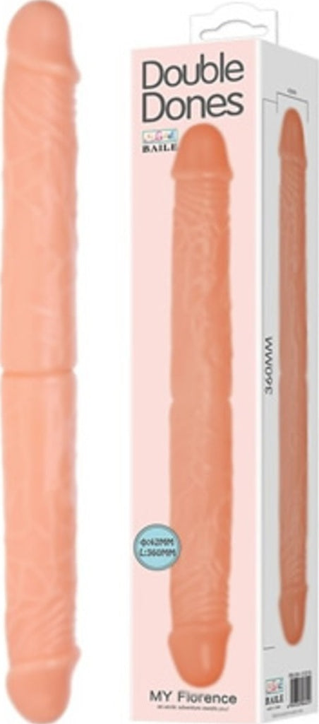 Baile Double Dong 36Cm Çift Taraflı Kıkırdaklı Penis Anal Vajinal Dildo