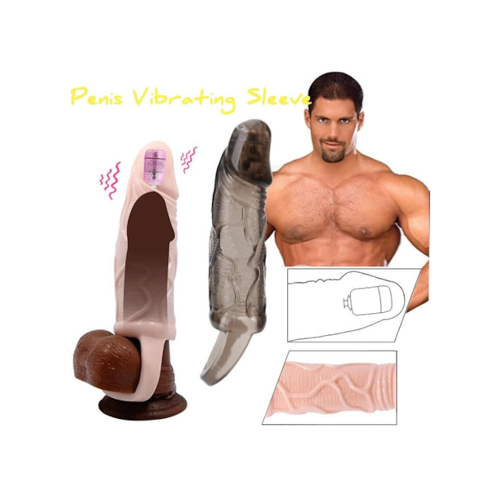 Pretty Love Carson Titreşimli Kaliteli Zenci Penis Kılıfı Dolgulu