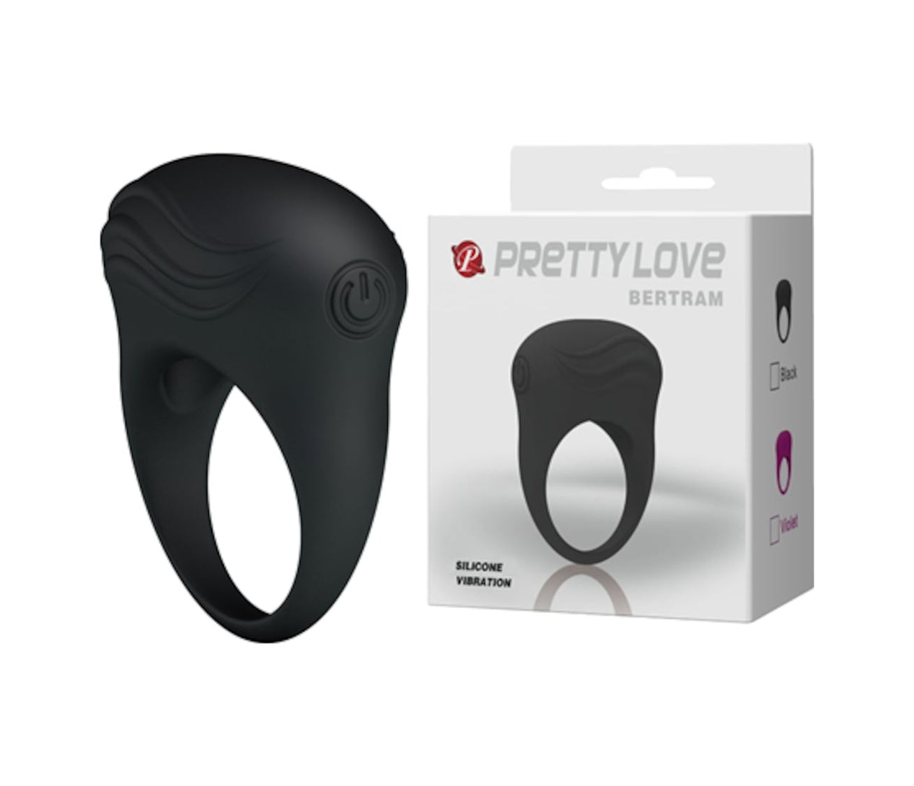 Pretty Love Bertram Güçlü Titreşimli Penis Halkası Bayan Klitoral Vibratör