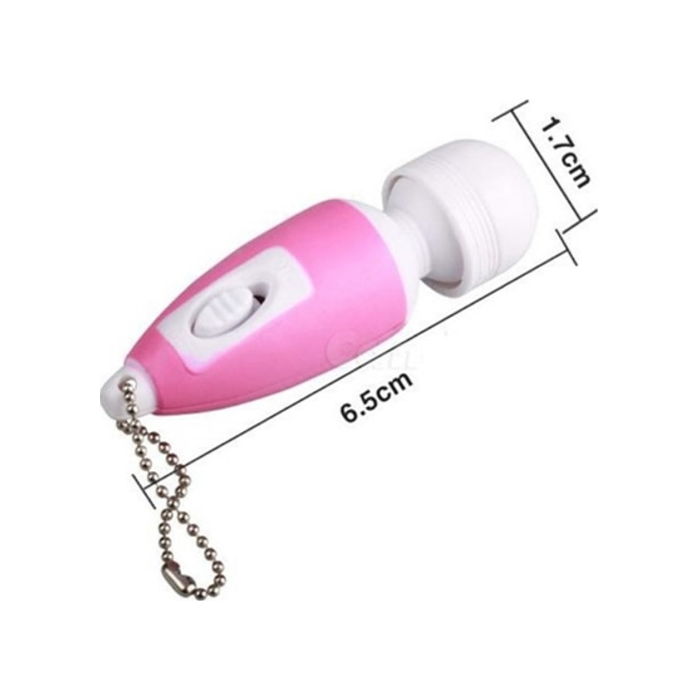 Powered 6 Cm Mini Vibratör Mastürbatör Anahtarlık Vibratör Pembe