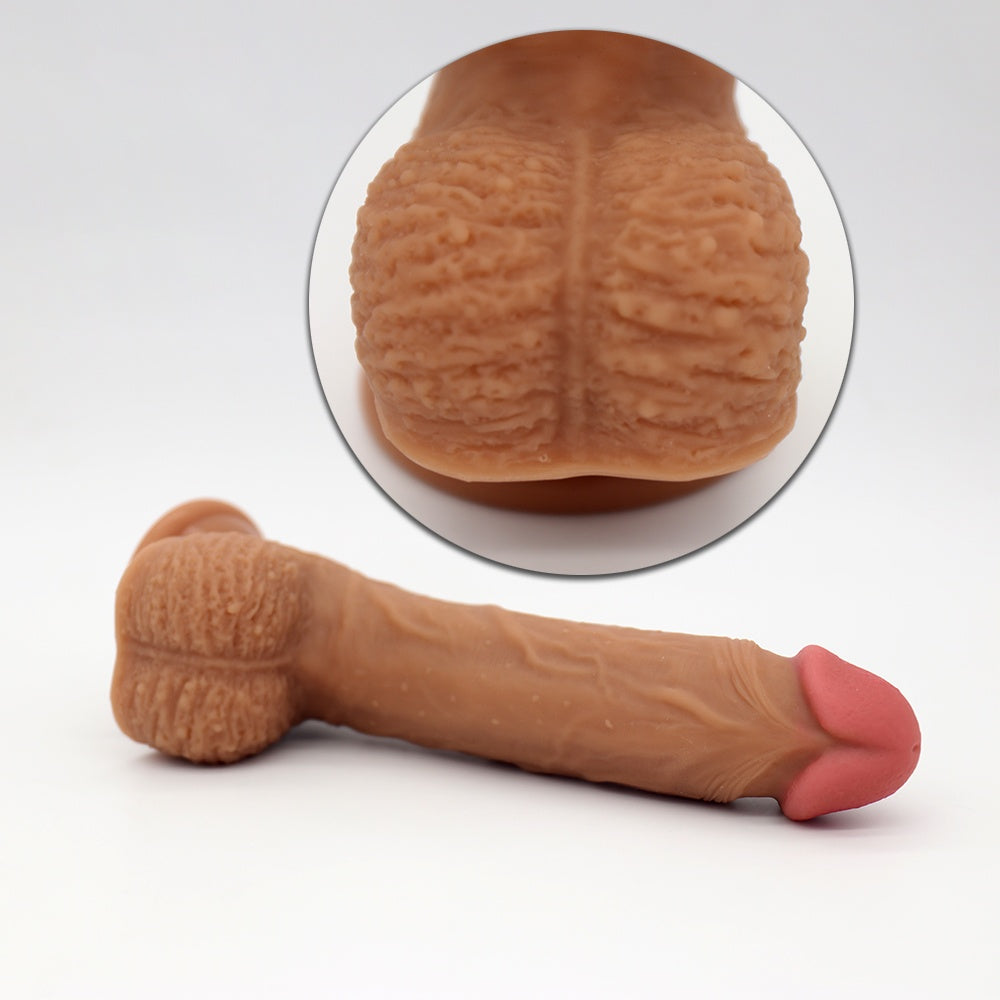21 CM Realistik Vantuzlu Gerçekçi Ten Dokusunda Penis Dildo