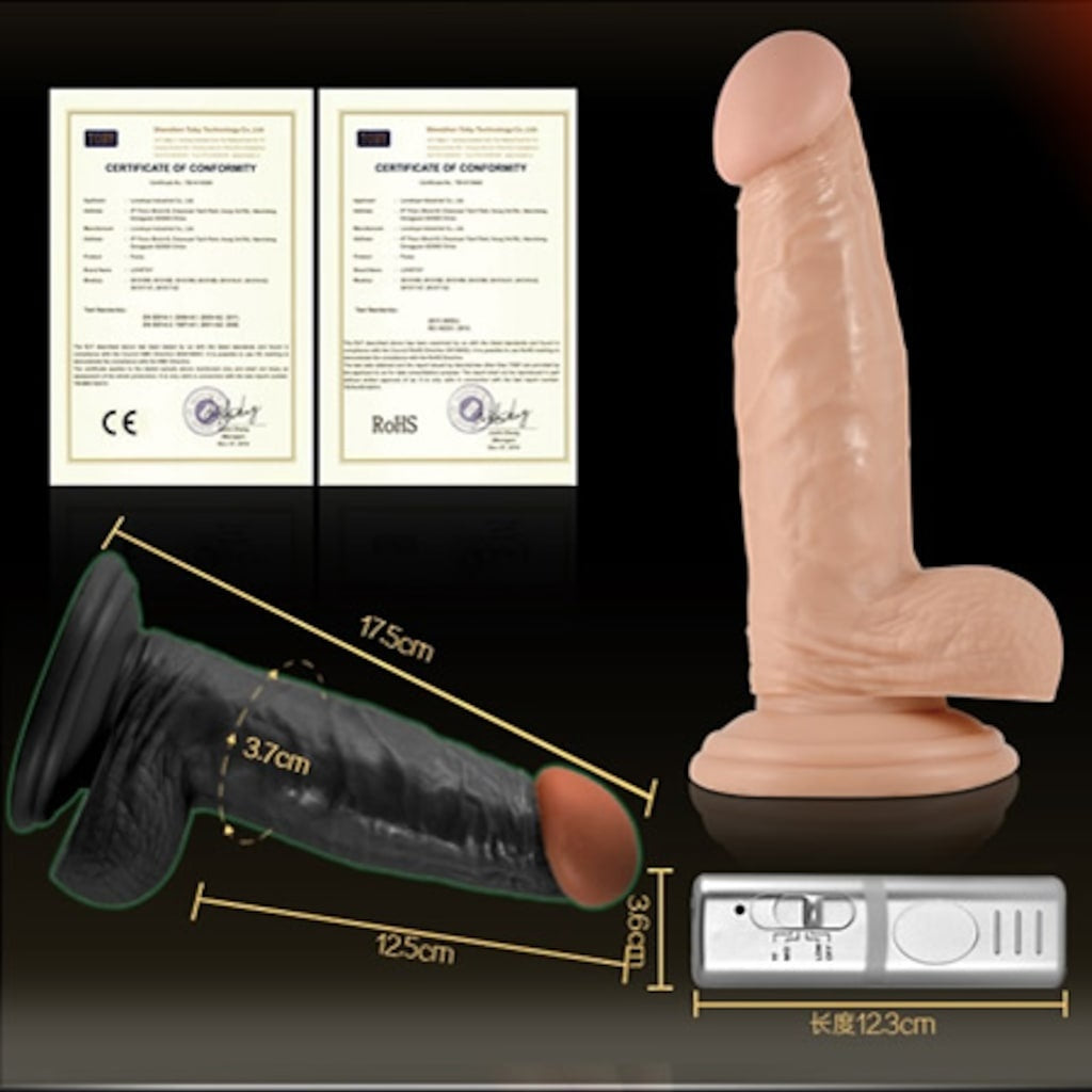 Lovetoy Extreme 17 Cm Güçlü Titreşimli Kumandalı Vibratör Realistik Penis