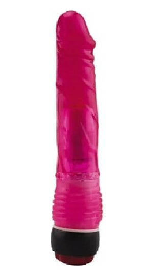 Crazy Bull Fantasy 18 CM Titreşimli Kırmızı Jel Anal Dildo Penis