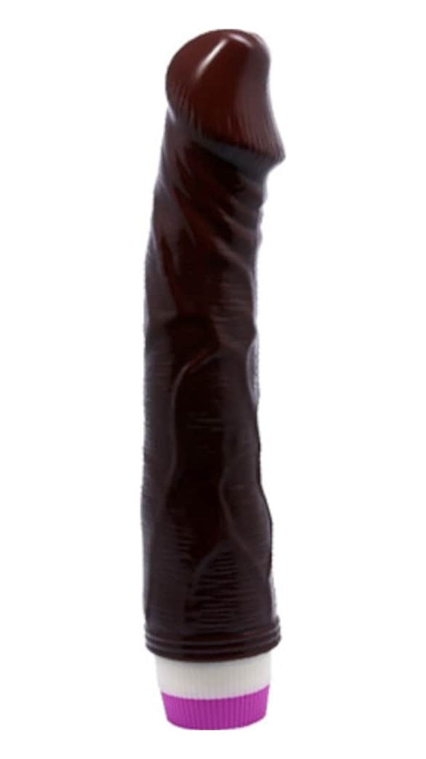 Johny 23 Cm Titreşimli Realistik Zenci Vibratör Penis