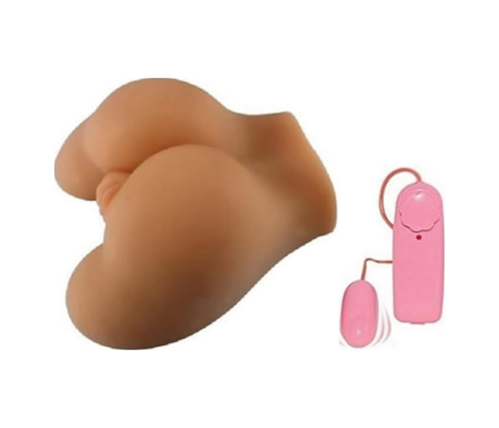 Lifelike Mini Ass 2 Işlevli Titreşimli Realistik Kalça Suni Vajina Anüs