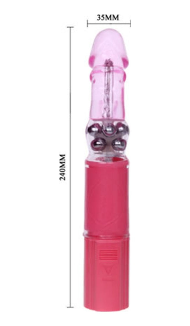 Baby 24Cm Titreşimli Oynar Başlı Teknolojik Vibratör Mastürbatör