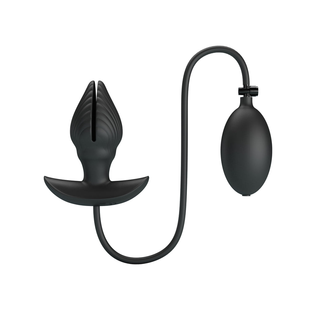 Manson Şişirilebilir Titreşimli Anal Tıkaç Silikon Anal Plug