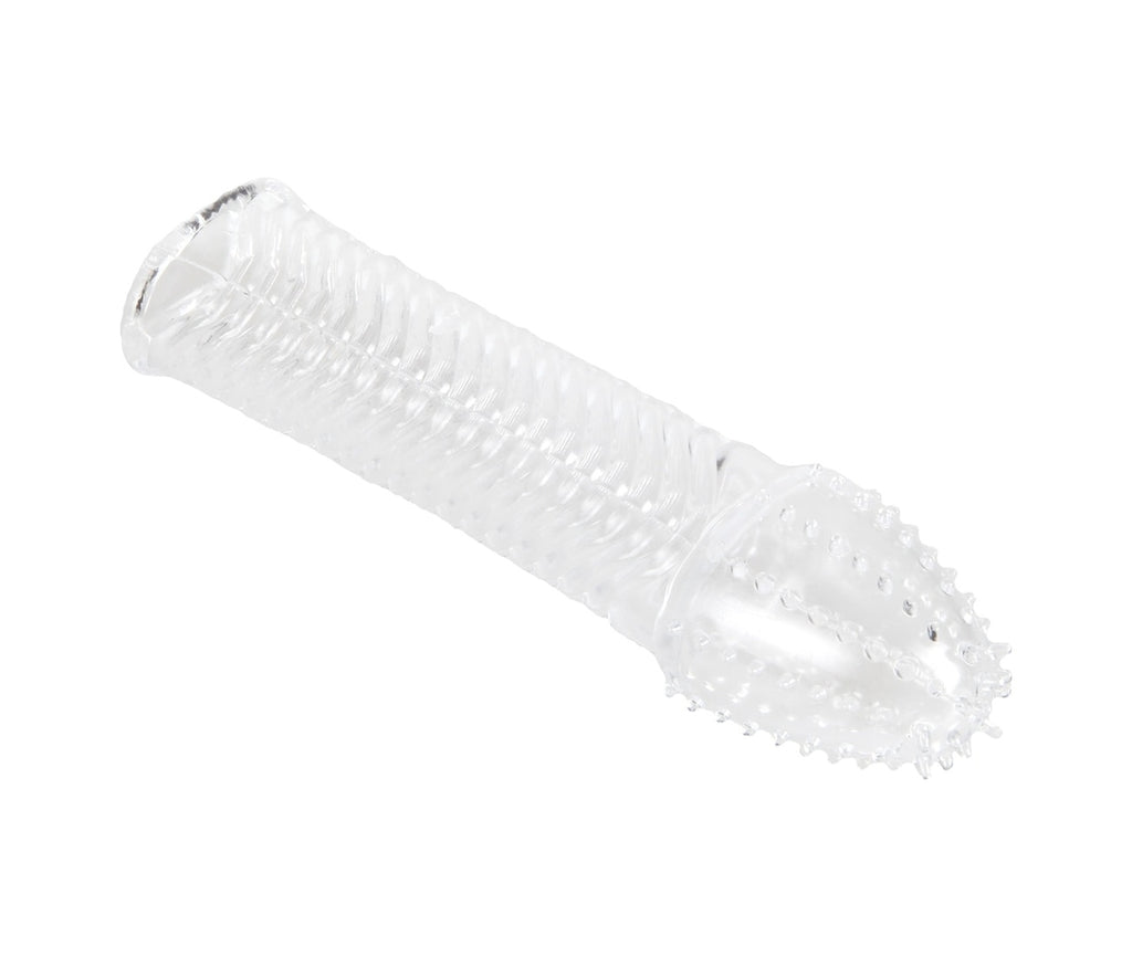 Basaltic 15 Cm Tırtıklı Silikon Uzatmalı Penis Kılıfı