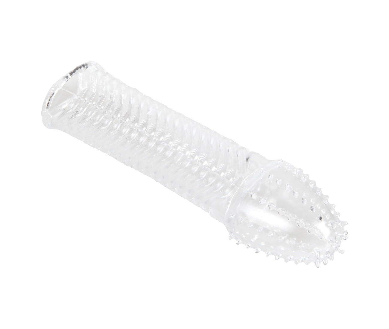 Basaltic 15 Cm Tırtıklı Silikon Uzatmalı Penis Kılıfı