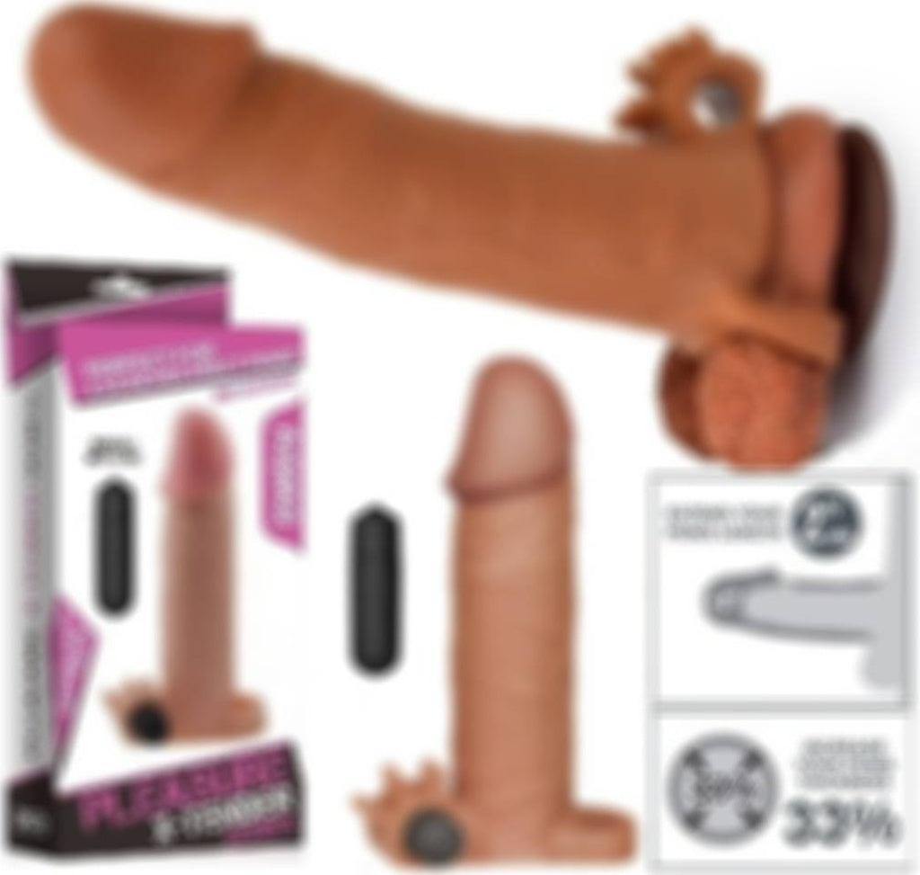 Lovetoy 5 Cm Dolgulu Realistik Uzatmalı Penis Kılıfı