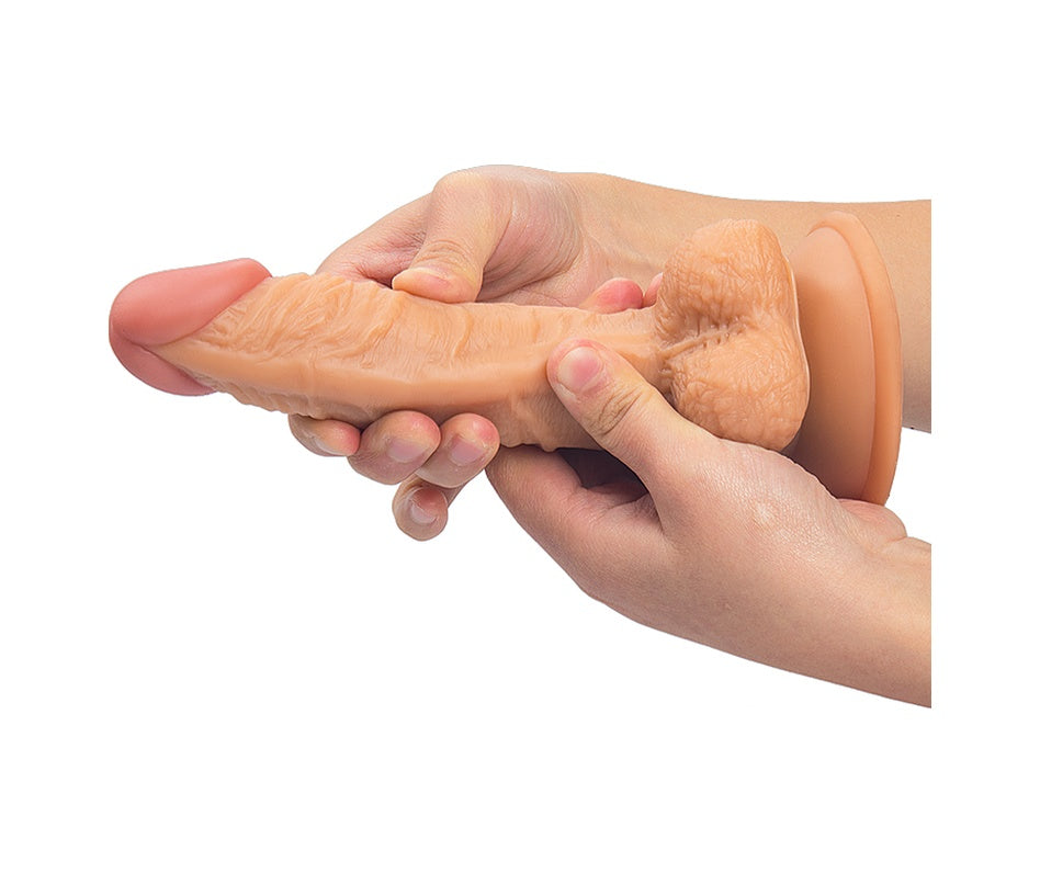 Realistik 20 CM Güçlü Vantuzlu Ten Dokusunda Süper Yapay Penis