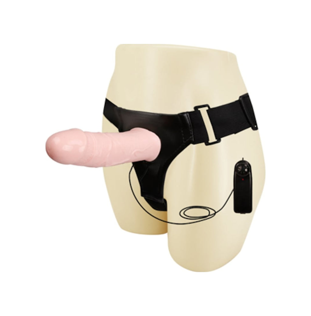 Baile Men'S 17 Cm Içi Boş Belden Bağlamalı Titreşimli Protez Penis