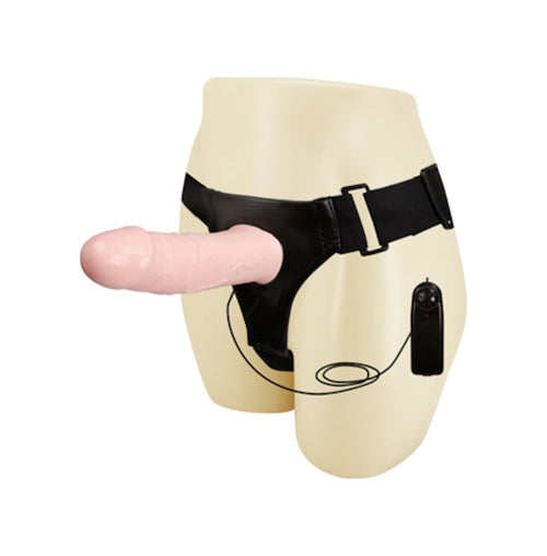Baile Men'S 17 Cm Içi Boş Belden Bağlamalı Titreşimli Protez Penis