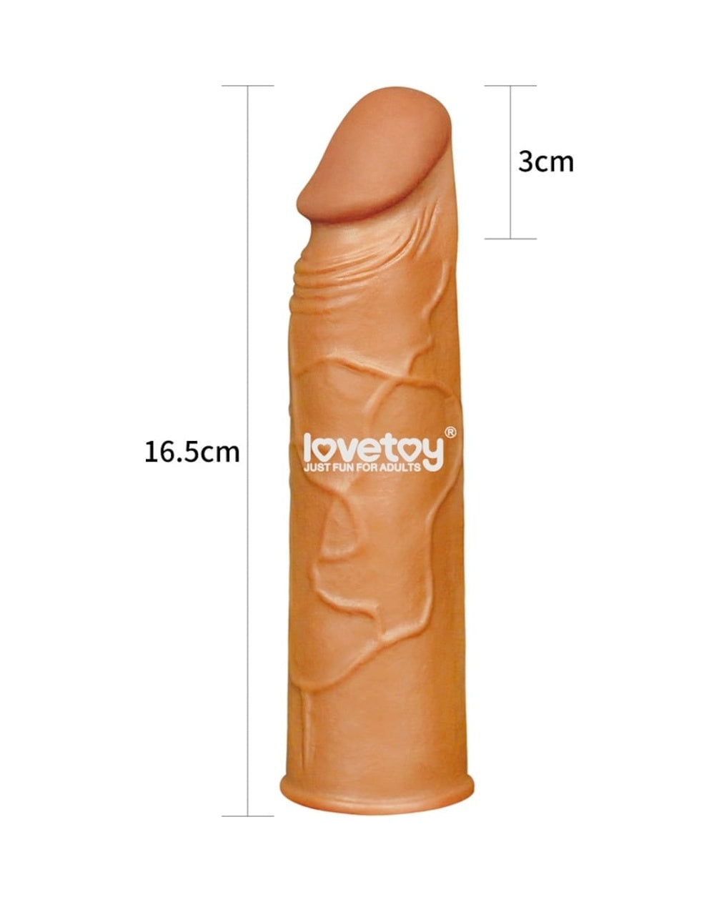 Lovetoy X-Large Realistik Uzatmalı Penis Kılıfı Melez Rengi