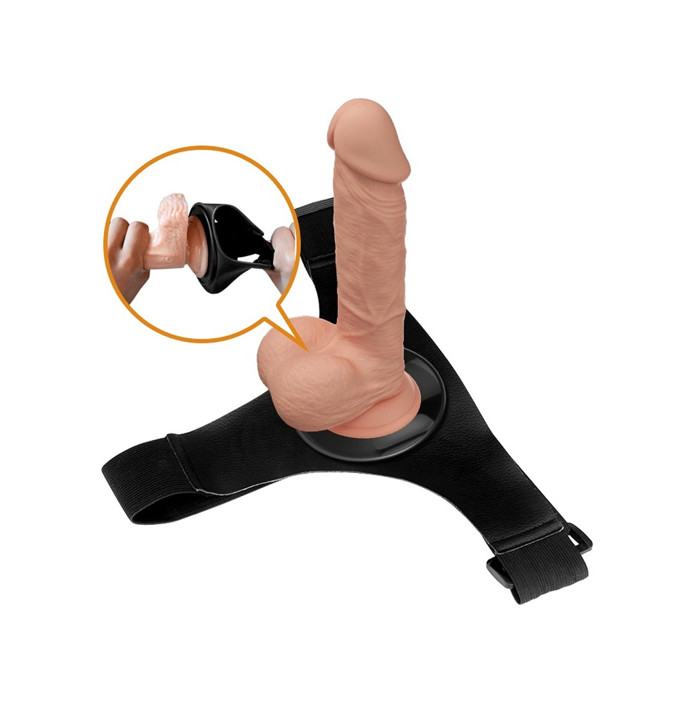 Yeni Nesil Realistik Mıknatıslı Strapon Damarlı Penis Dildo