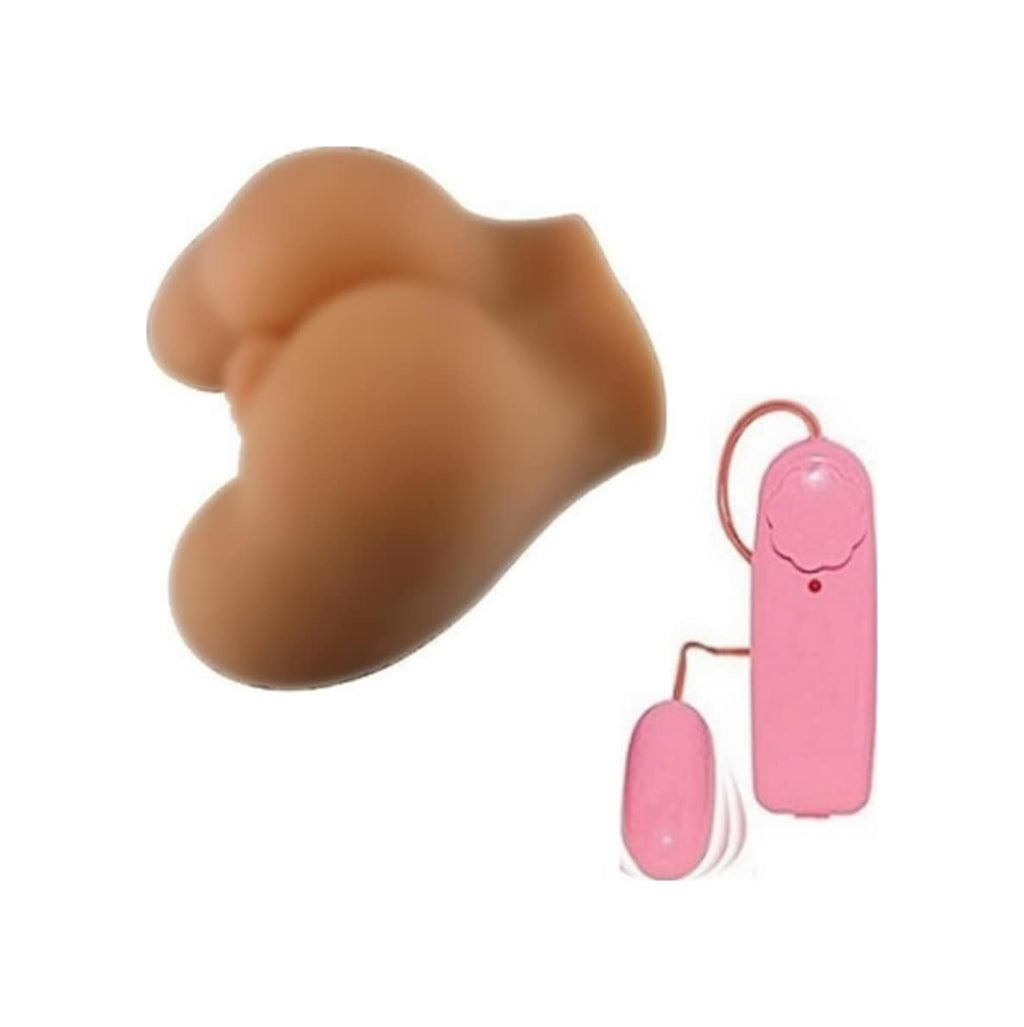 Lifelike Mini Ass 2 Işlevli Titreşimli Realistik Kalça Suni Vajina Anüs