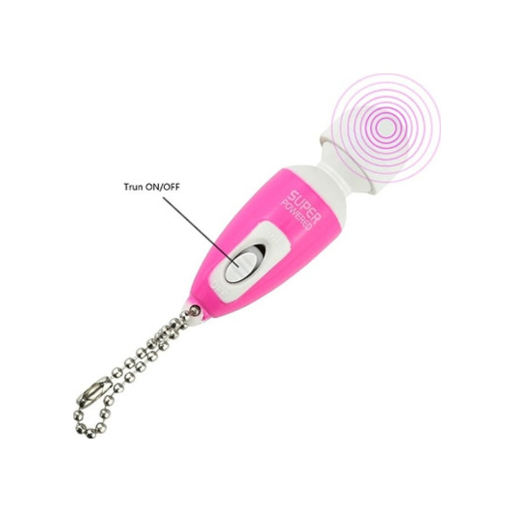 Powered 6 Cm Mini Vibratör Mastürbatör Anahtarlık Vibratör Pembe
