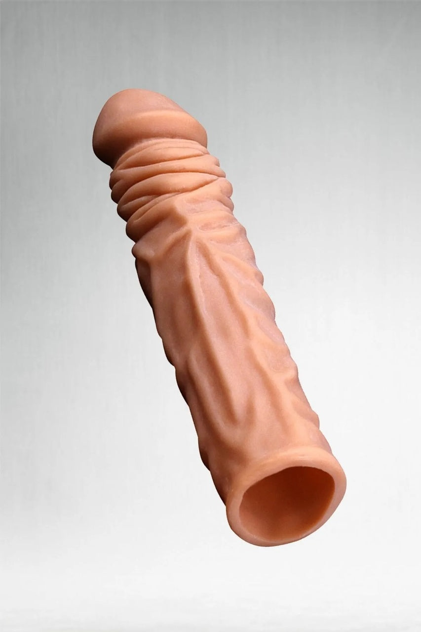Özel Tasarım Penis Kılıfı 6 CM Uzatmalı Damarlı
