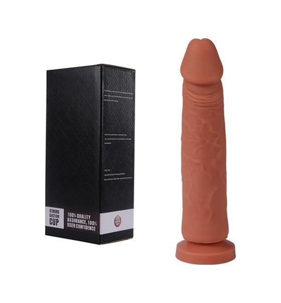18 CM Damarlı Güçlü Vantuzlu Full Realistik Penis Dildo