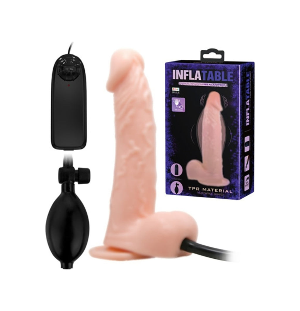Baile Güçlü Titreşimli Büyüyebilen Pompalı Realistik Penis Vibratör
