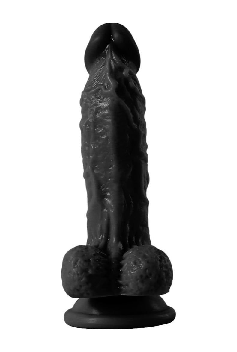 17 Cm Vantuzlu Gerçekçi Realistik Zenci Siyah Penis Anal Dildo