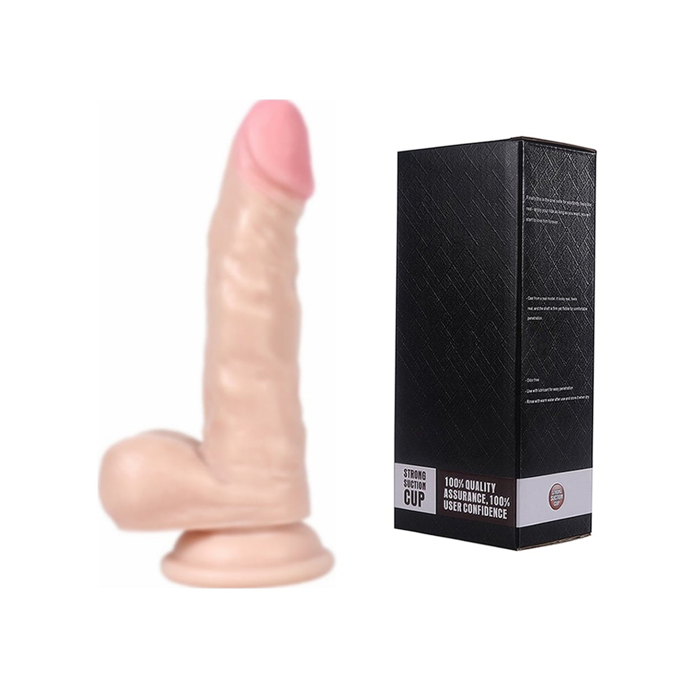 Xise 17 CM Vantuzlu Gerçekçi Realistik Ten Renkli Dildo