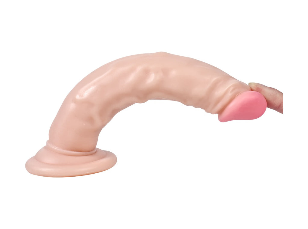Naturo 19 CM Testissiz Et Dokusu Süper Realistik Anal Penis Dildo