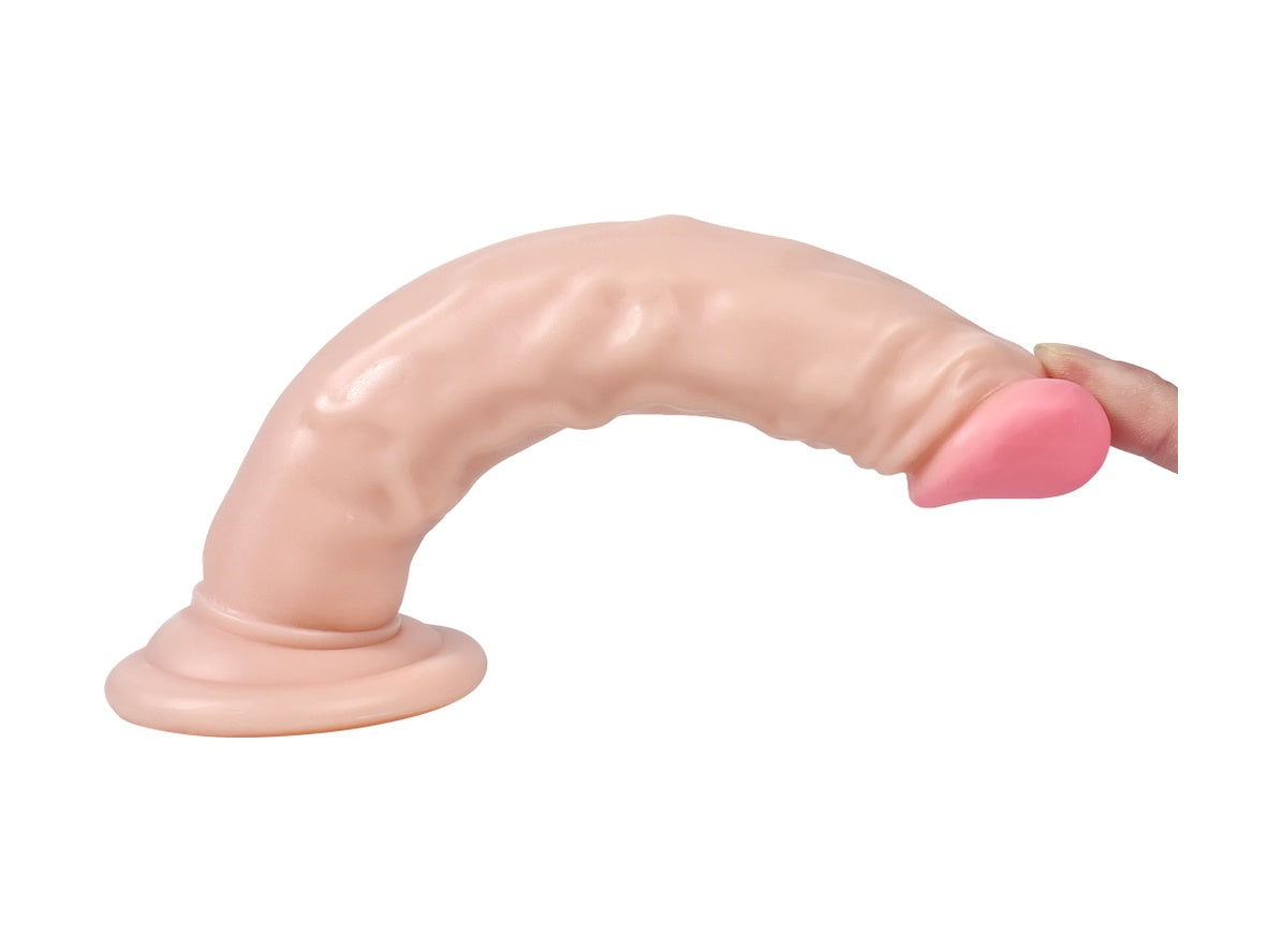 Naturo 19 CM Testissiz Et Dokusu Süper Realistik Anal Penis Dildo