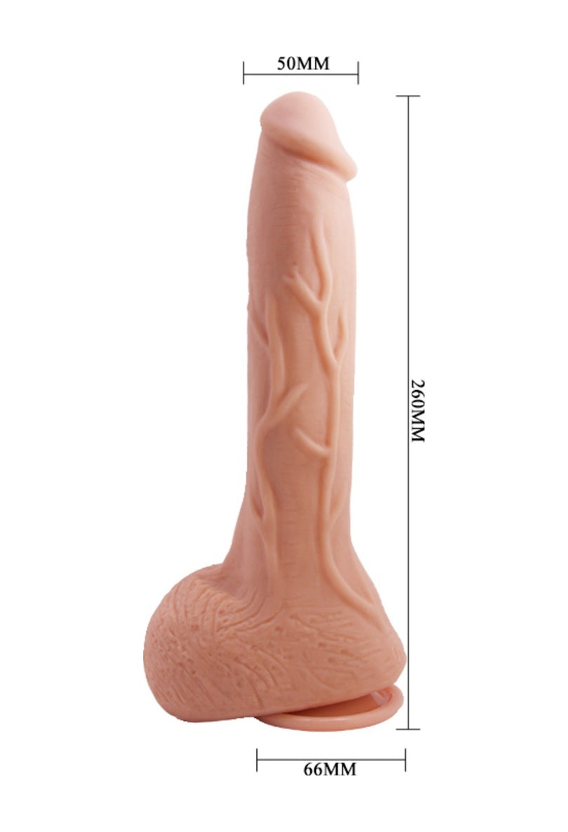 Baile Beautiful 26 Cm Realistik Damarlı Vantuzlu G-Spot Dildo Penis