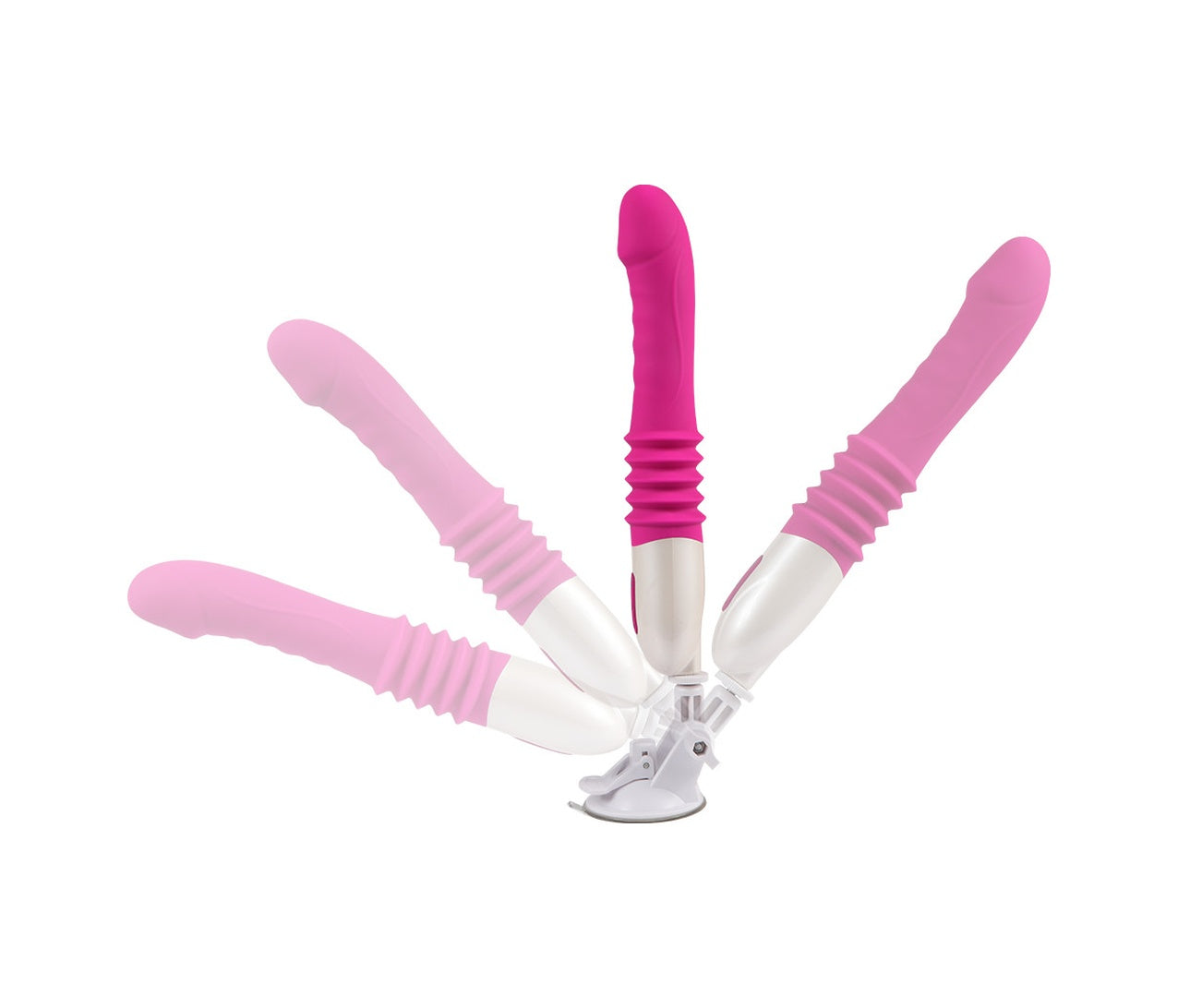 Usb Şarjlı Silikon Otomatik Sex Makinesi Vantuzlu Vibratör Dildo
