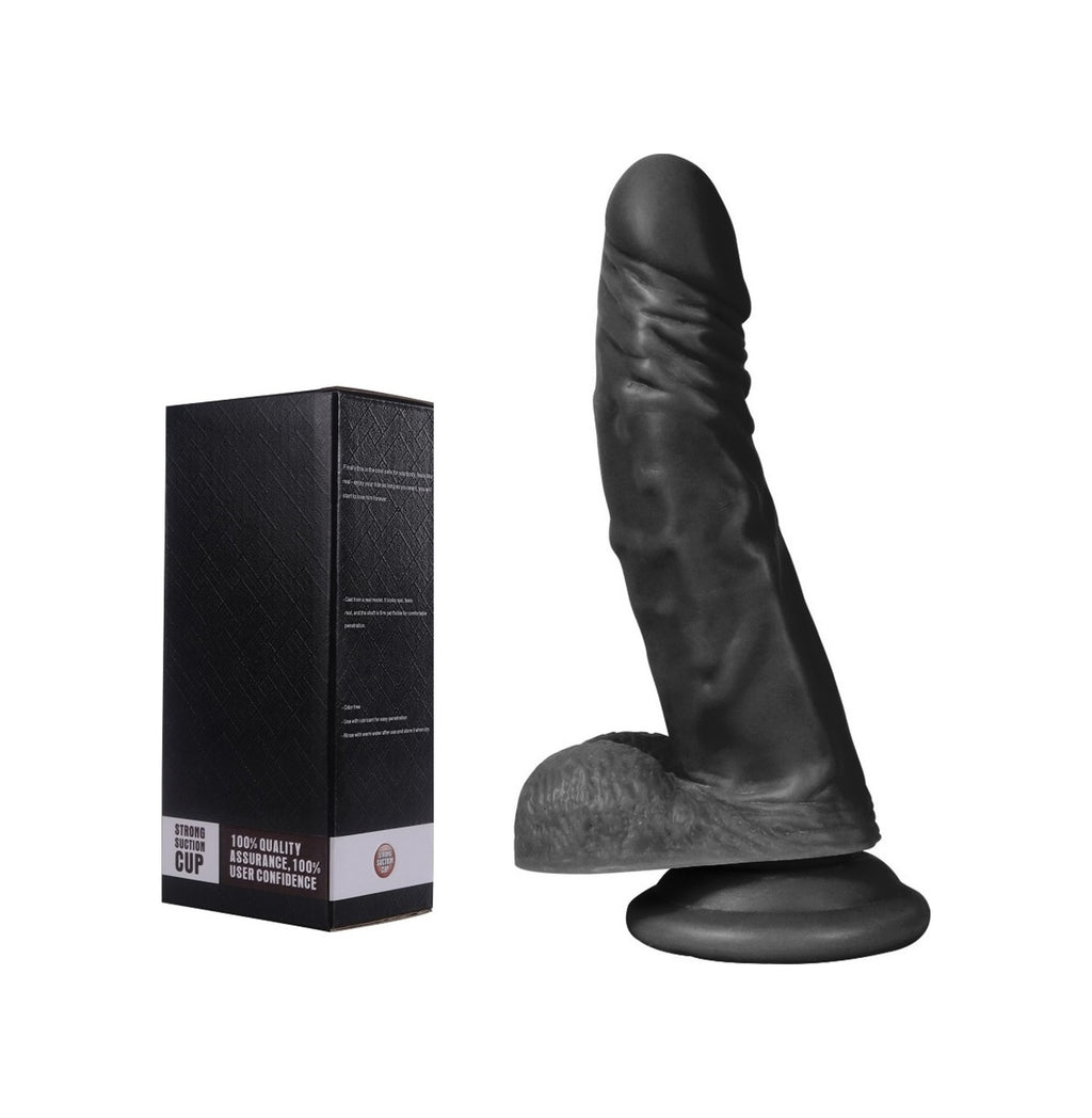Et Dokusunda 21Cm Realistik Zenci Penis Gerçekçi Vibratör Dildo
