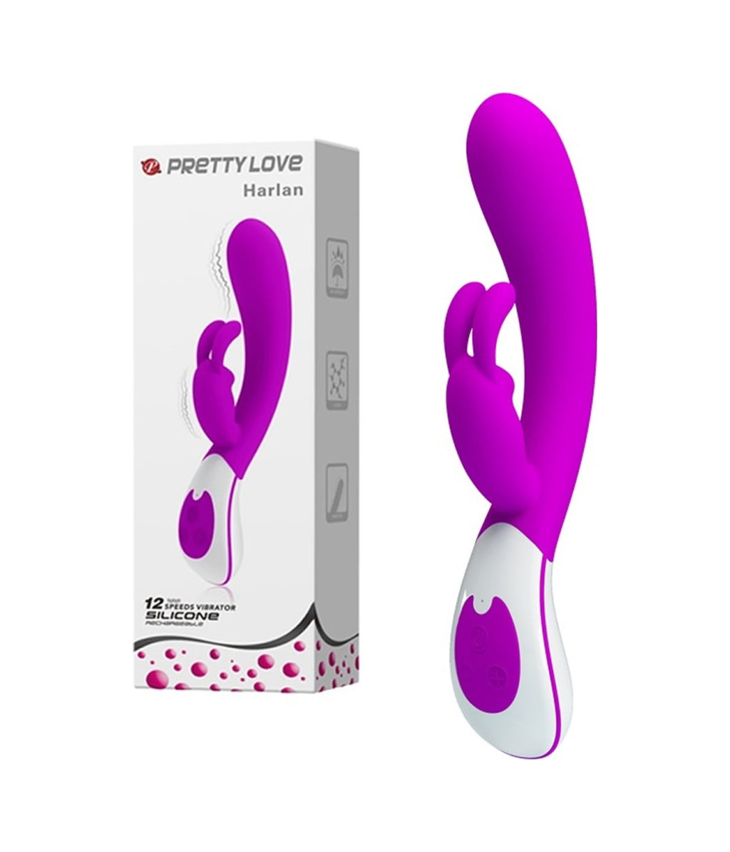 Pretty Love Harlan 22 Cm Usb Şarjlı 12 Hız Titreşimli Teknolojik Vibratör