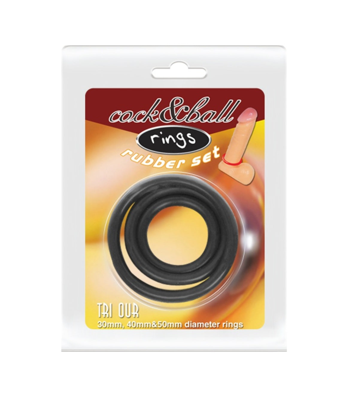 Cock&Ball Süper Penis Halkası Seti 3 Farklı Boyutta Halka Set