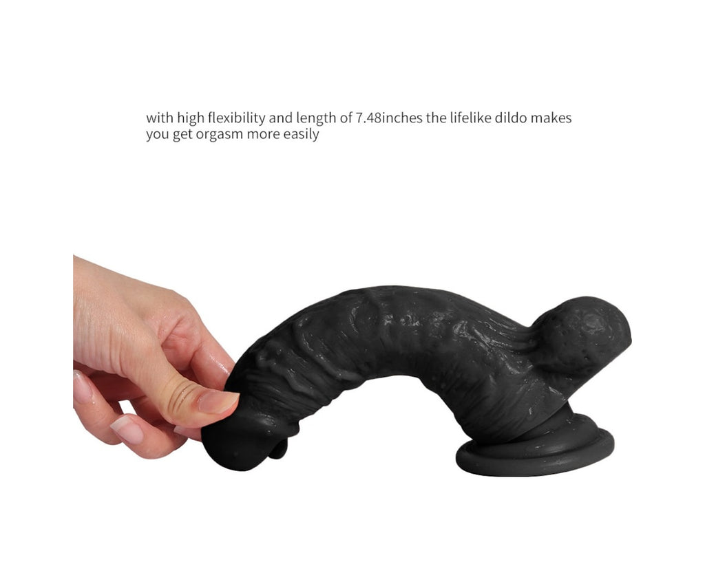 Troops 17 Cm Vantuzlu Gerçekçi Realistik Zenci Dildo Anal Penis