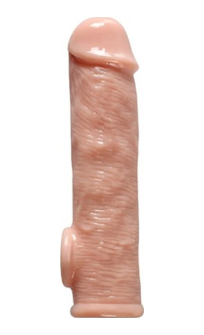 Big 16 Cm Realistik Uzatmalı Penis Kılıfı + Kaydırıcı
