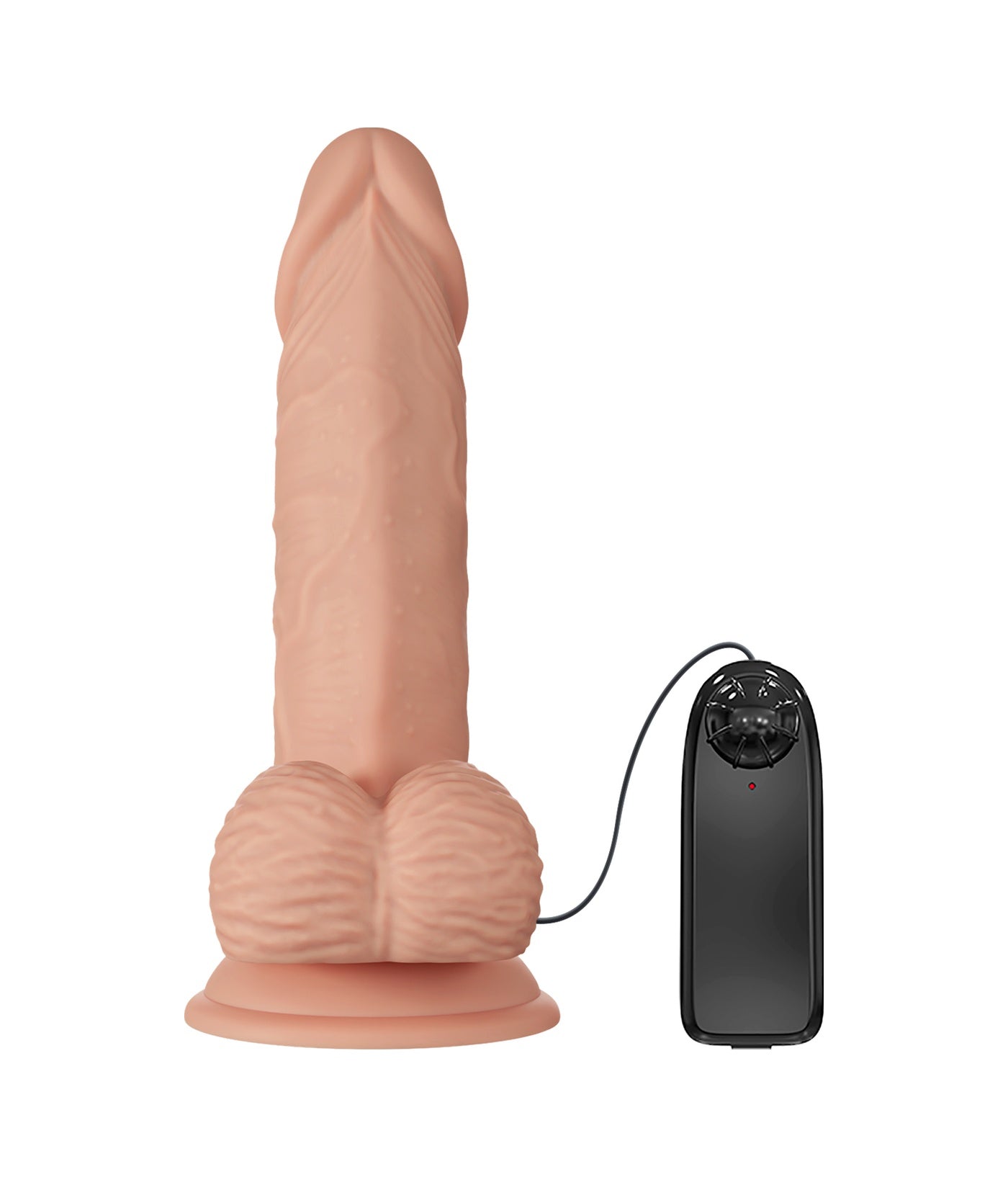 Zebulon Titreşimli 20 Cm Dildo Gerçeçi Deride Penis