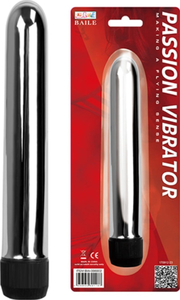 Baile Passion 17Cm Güçlü Titreşimli Metal Vibratör Anal Plug Dildo